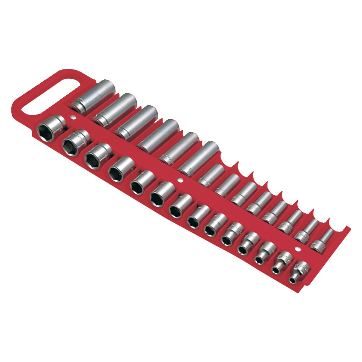 Lisle 3/8" socket holder red
