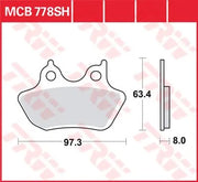 Trw Sh Serie Sintermetall Bremsbeläge Hinten - Hinten
