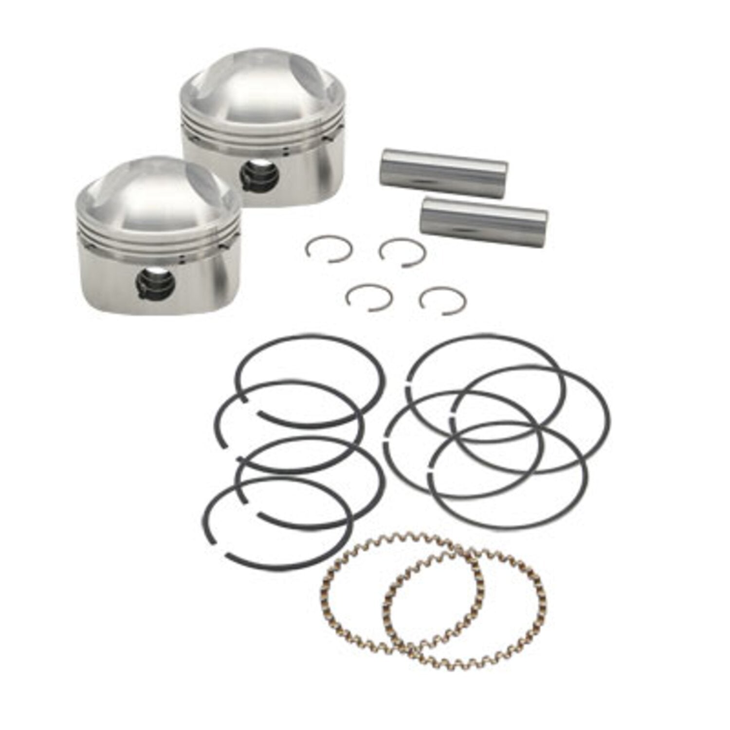 S&S 3-7/16" forged stroker piston kit - +.080"