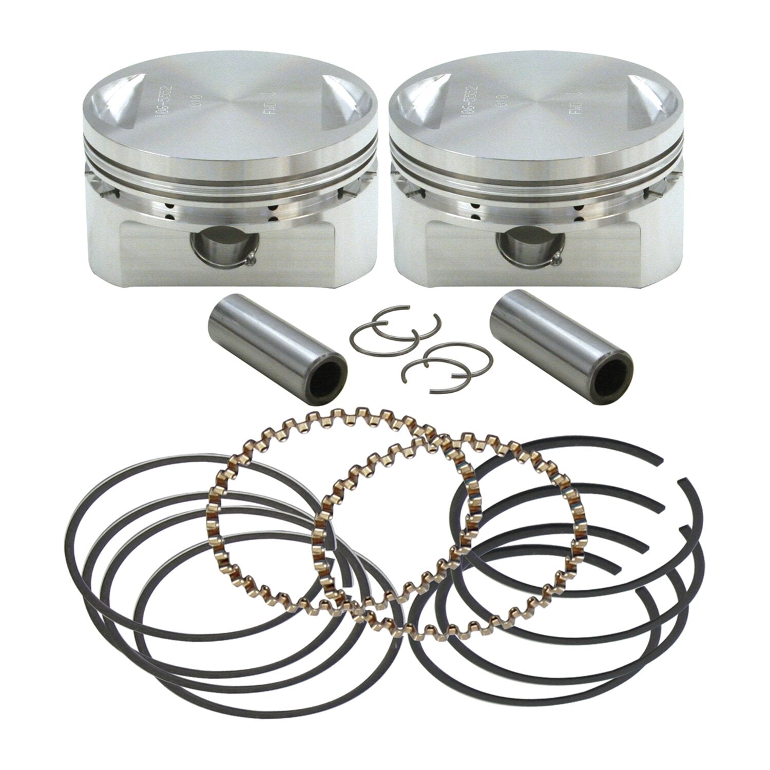S&S Evo stroker piston set (OEM heads) - +.010"