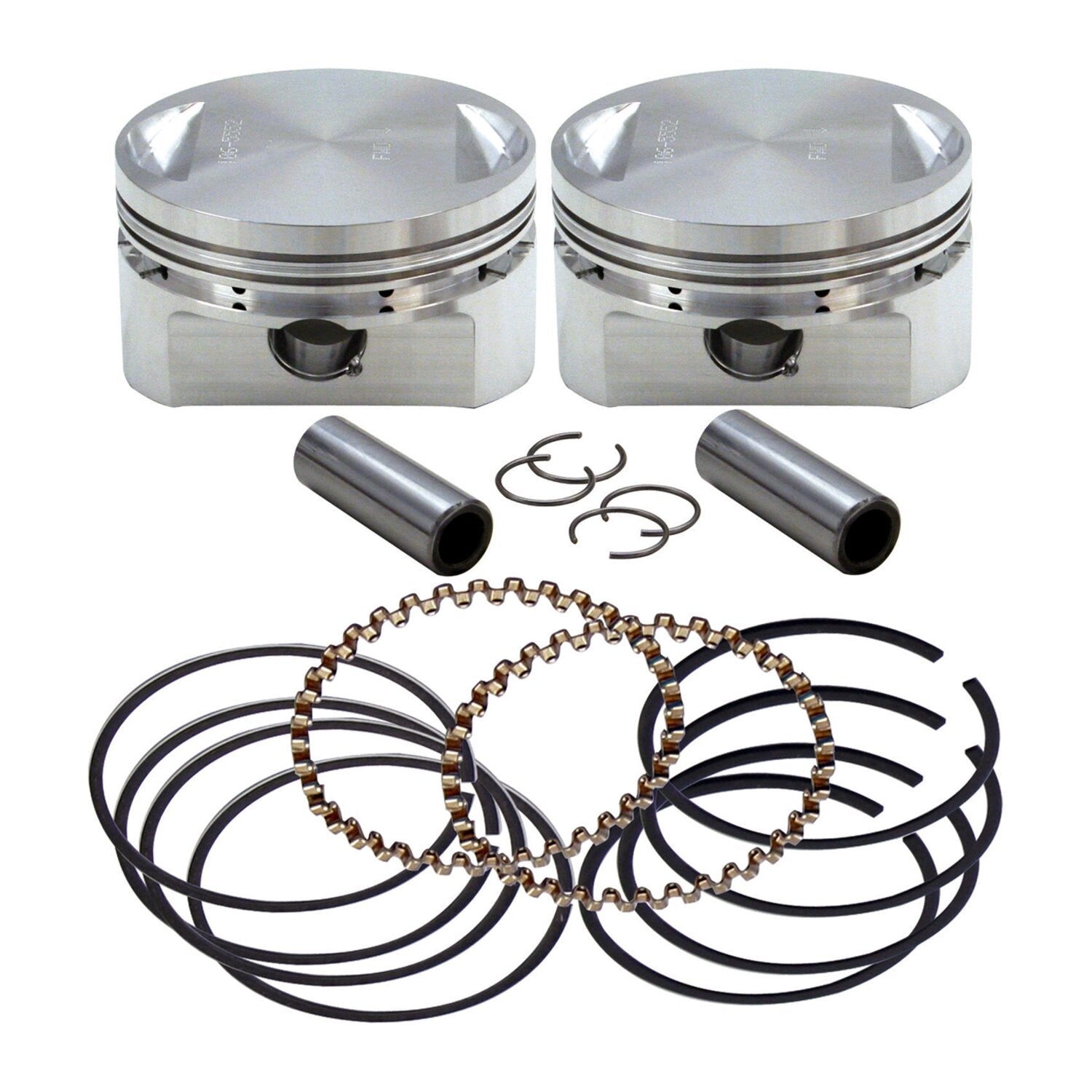 S&S Evo stroker piston set (OEM heads) - +.020"