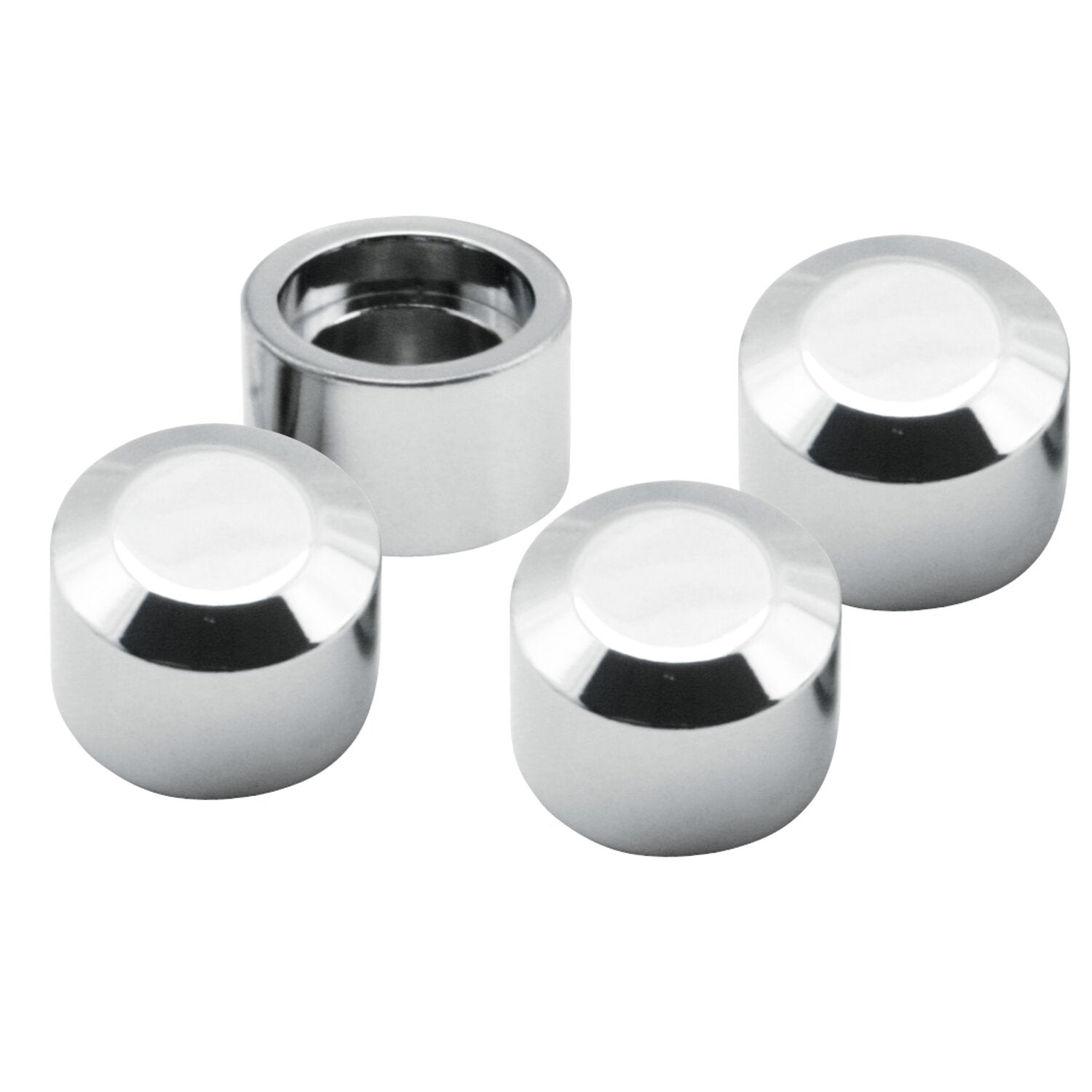 S&S magnetic head bolt cover set chrome