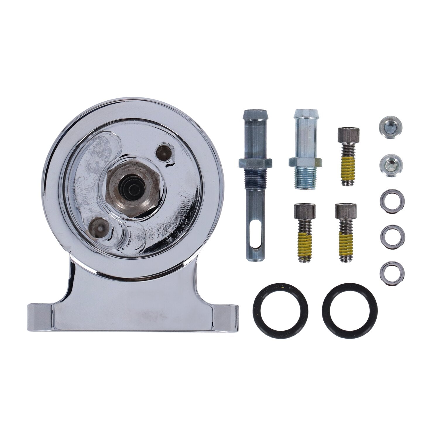 S&S Twin Cam billet oil filter mount kit - Chrome