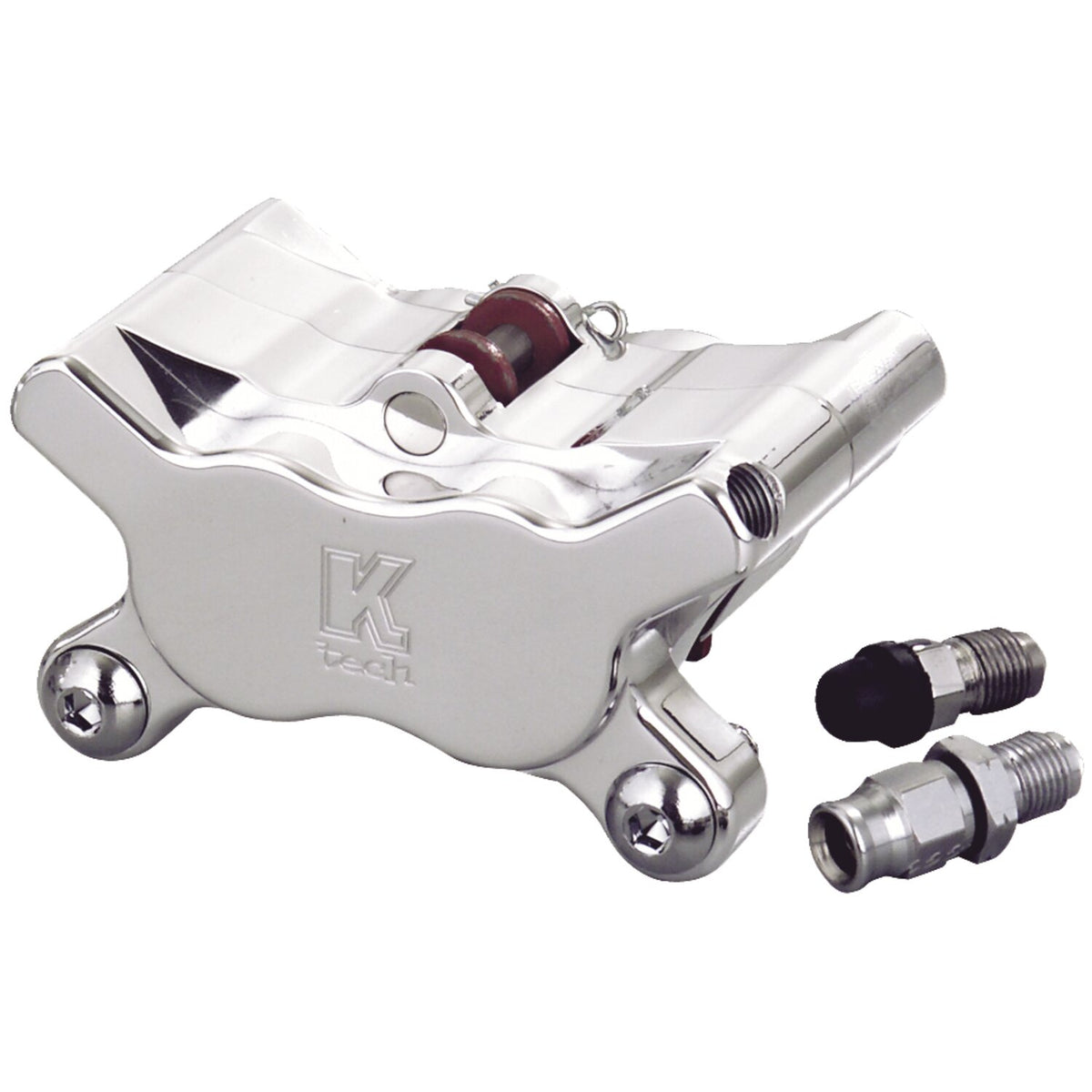 Kustom Tech K-Tech 4-piston brake caliper - Polished