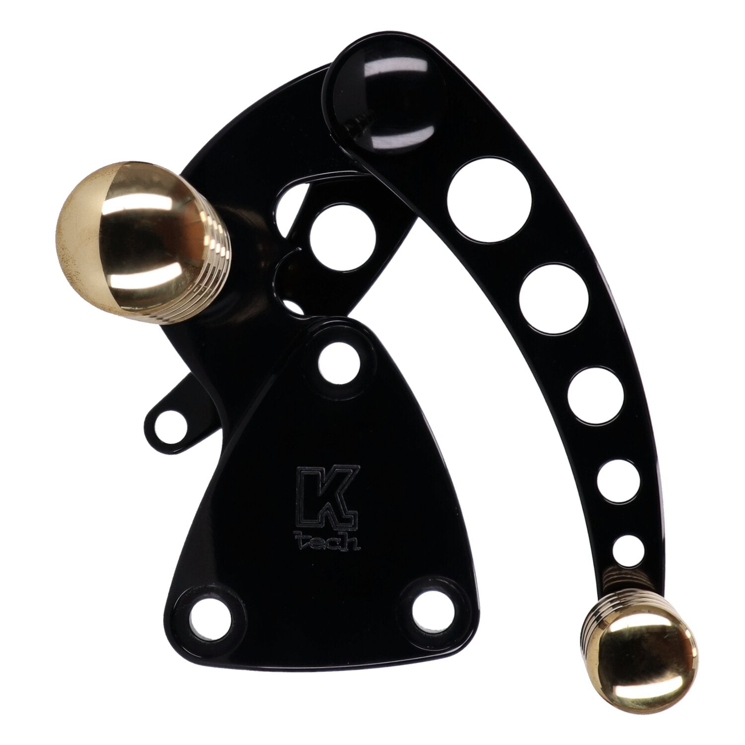 Kustom Tech K-Tech Vintage Style forward controls - Black & brass
