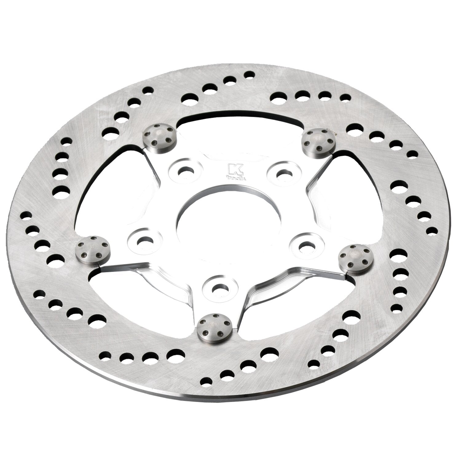 Kustom Tech K-Tech front left brake rotor 8.5" stainless polished center