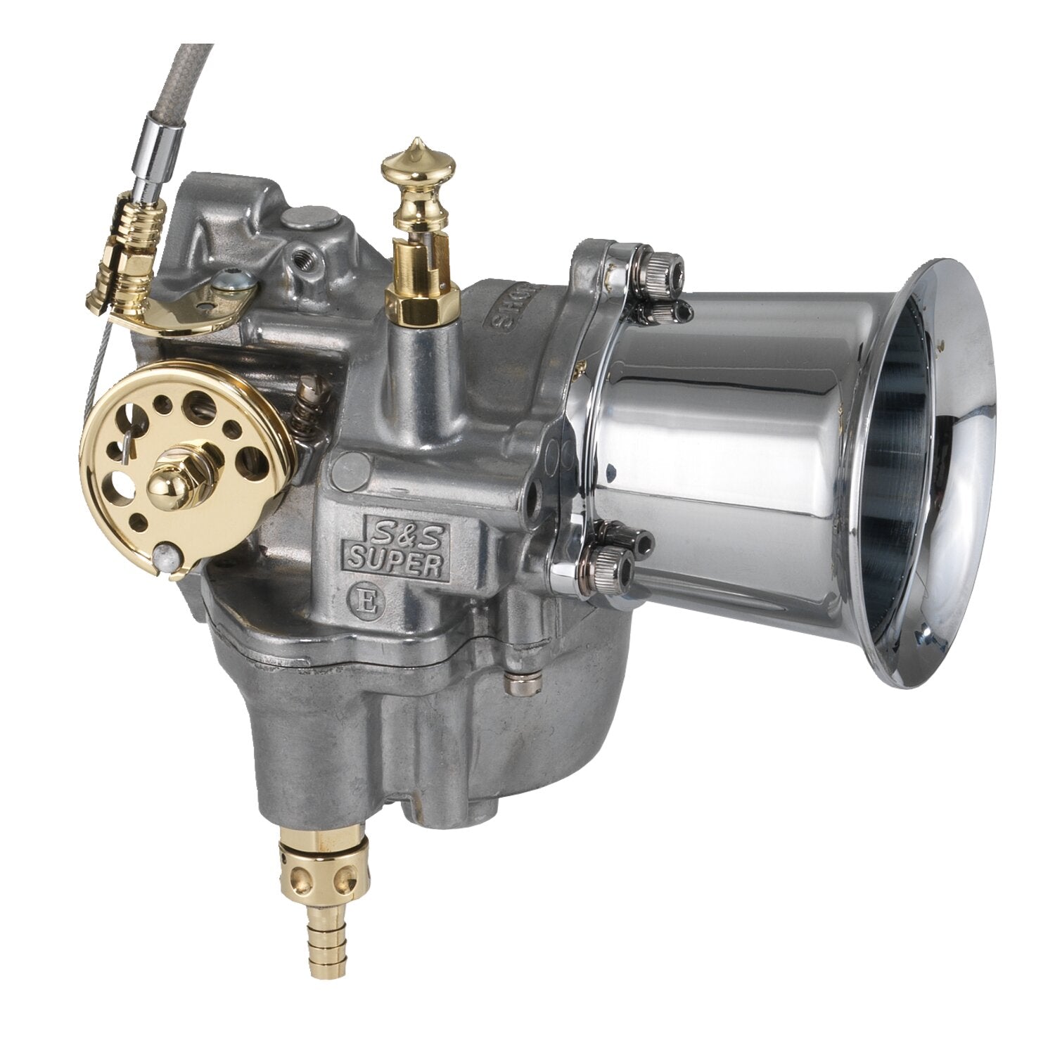 Kustom-Tech brass throttle accent S&S E/G carb