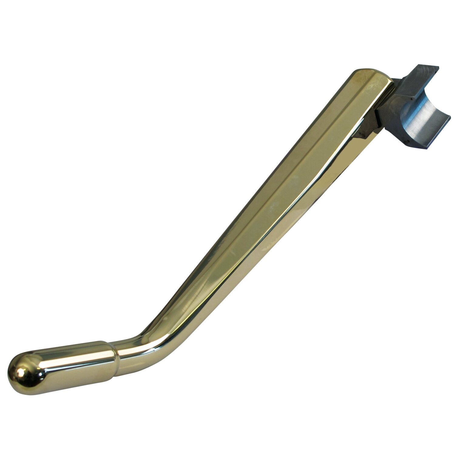 Kustom Tech K-Tech weld-on Diamond jiffy stand - Polished brass