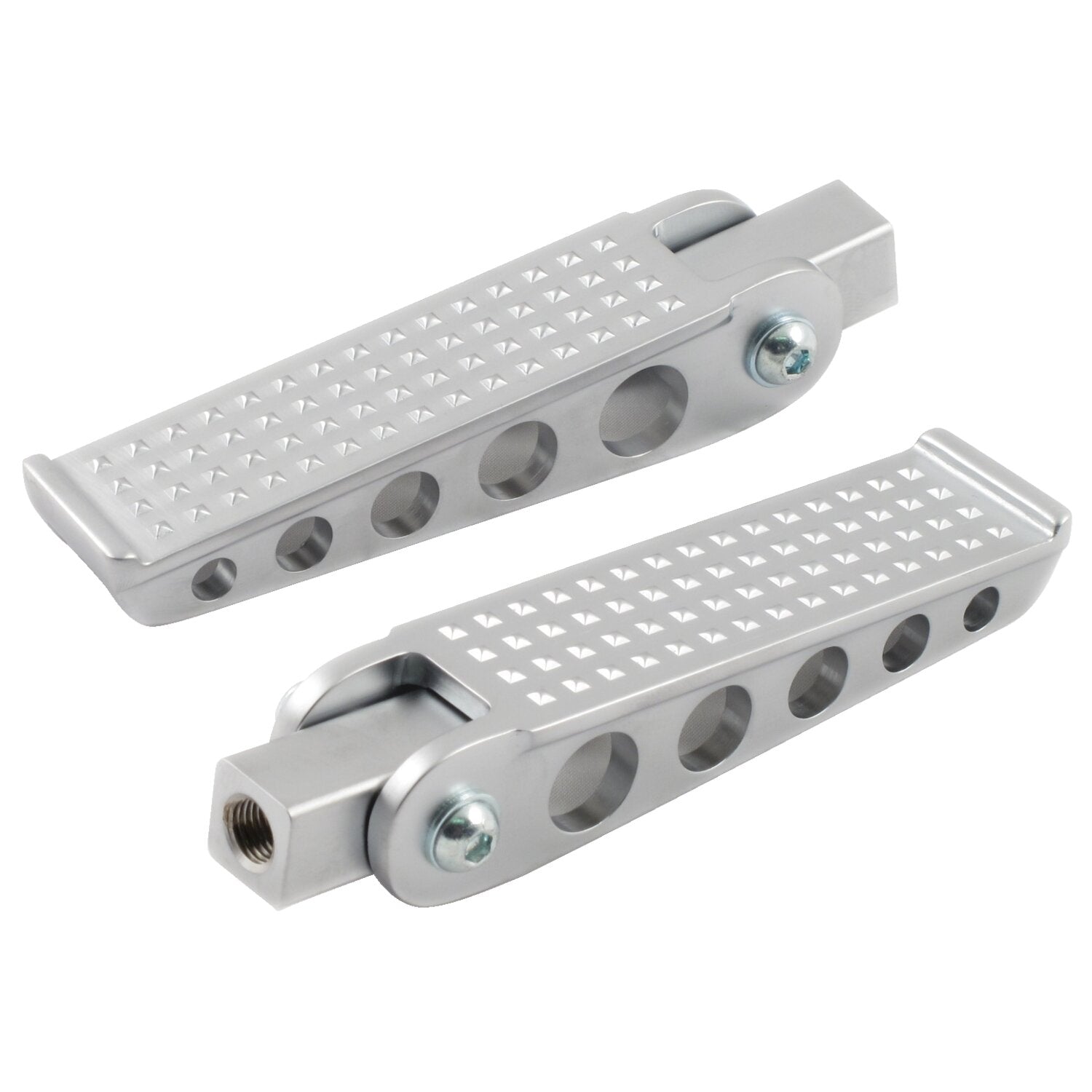 Kustom Tech cast brass knurled footpeg set - Chrome