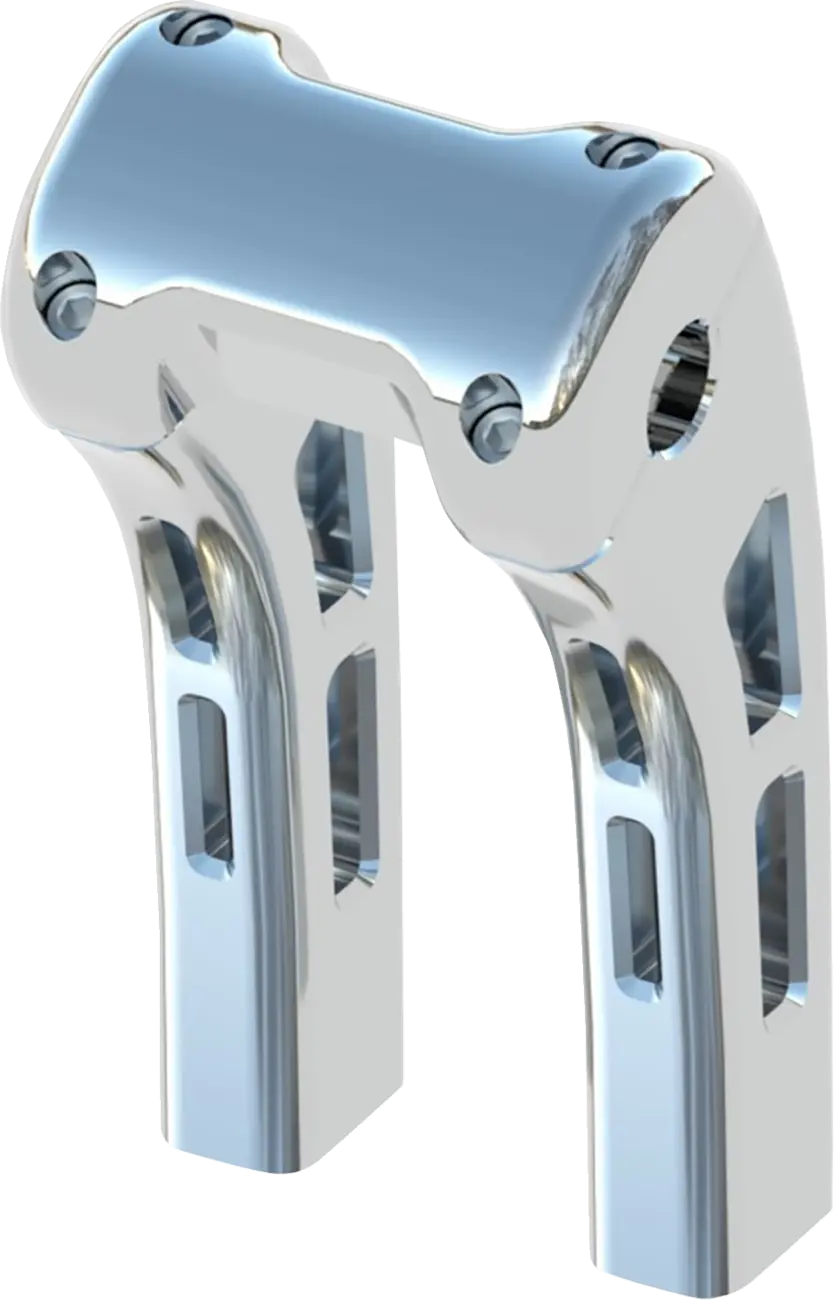 Magnum Shielding Ghost Risers - Chrome, 8"