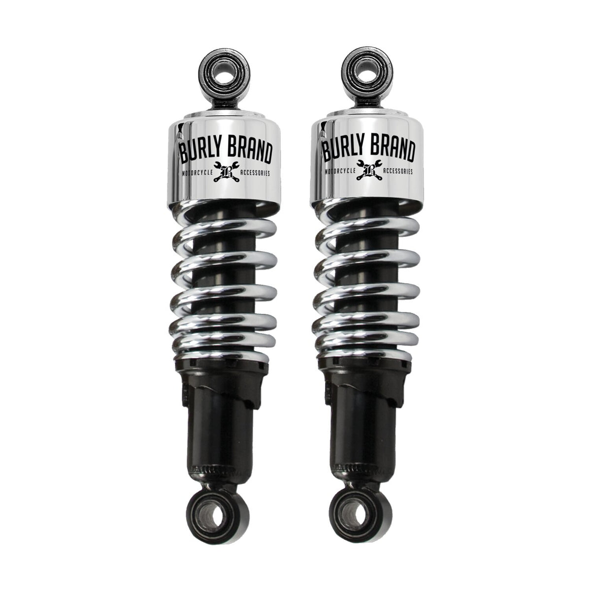 Burly Slammer 10.5" lowering shocks - Chrome