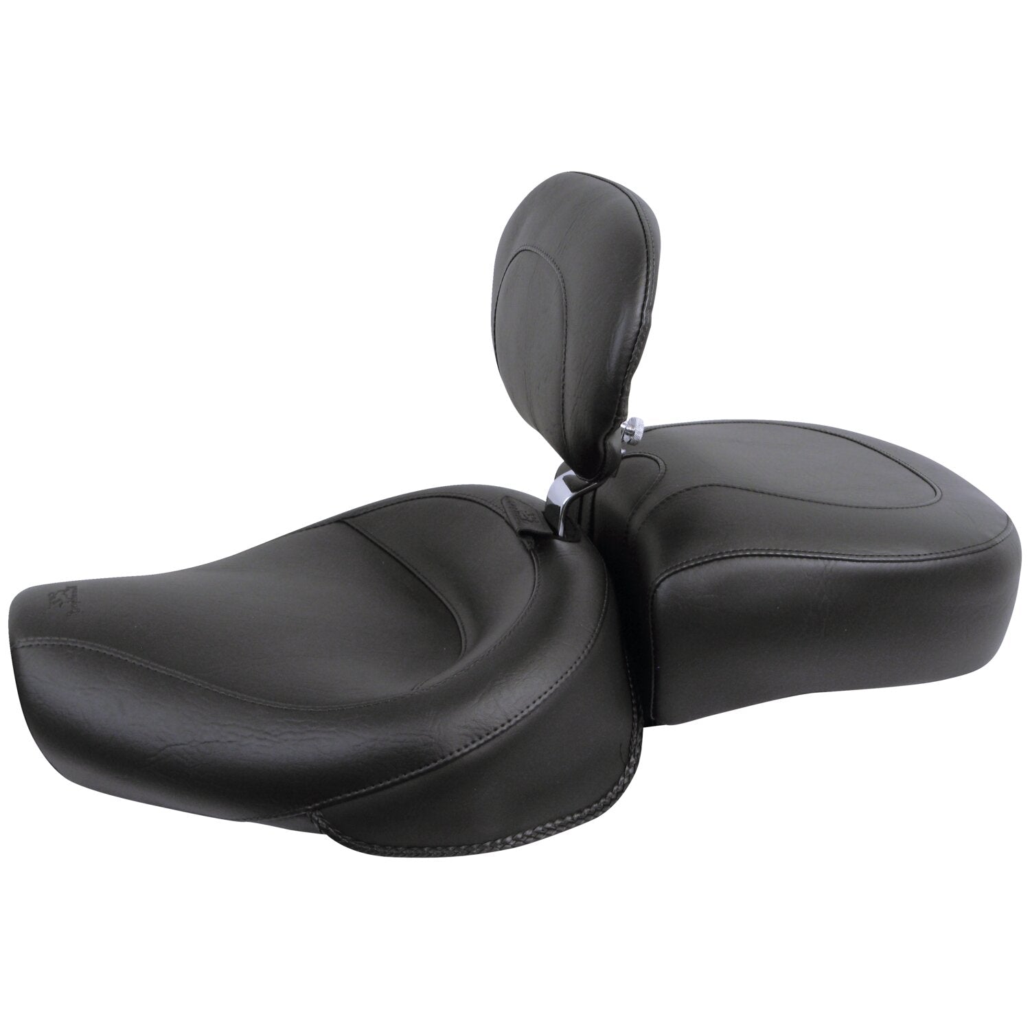 Mustang Wide Touring solo seat - With rider backrest