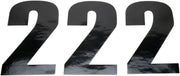 Moose Offroad Vinyl Race Numbers - 6" Black (3-pack)