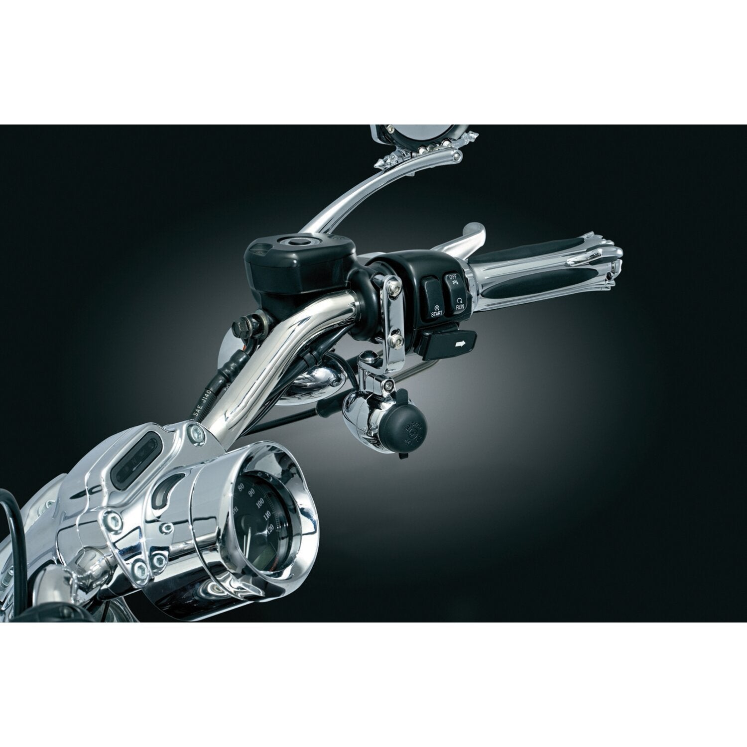 Kuryakyn handlebar USB charger / power point
