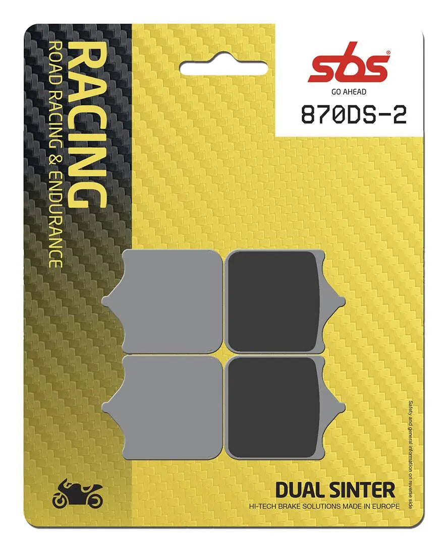 Sbs Ds Racing Dual Sintered Brake Pads - Front