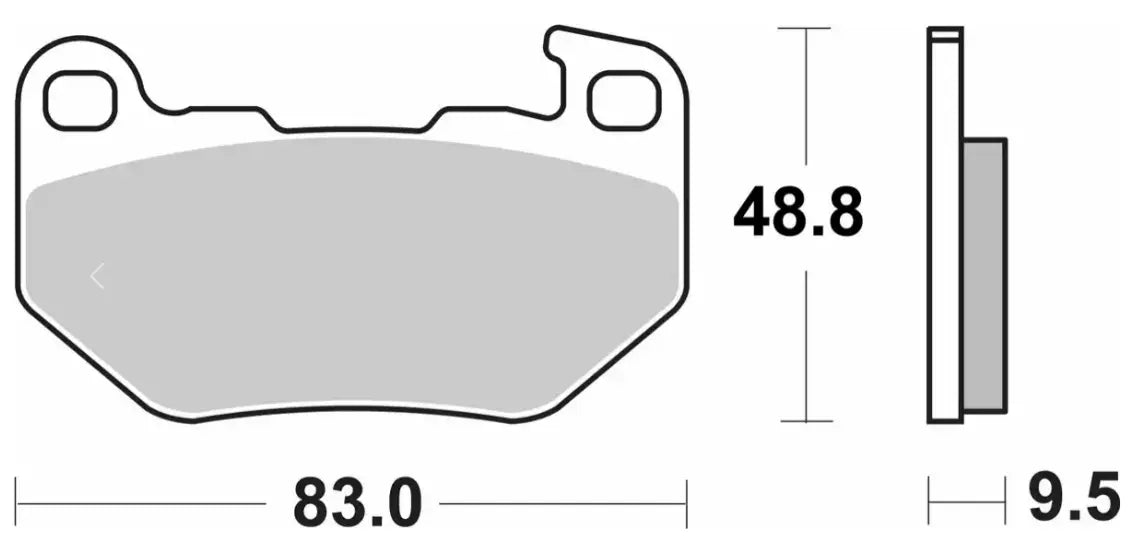 SBS LS Street Excel Sinter-Bremsbeläge Hinten - Hinten