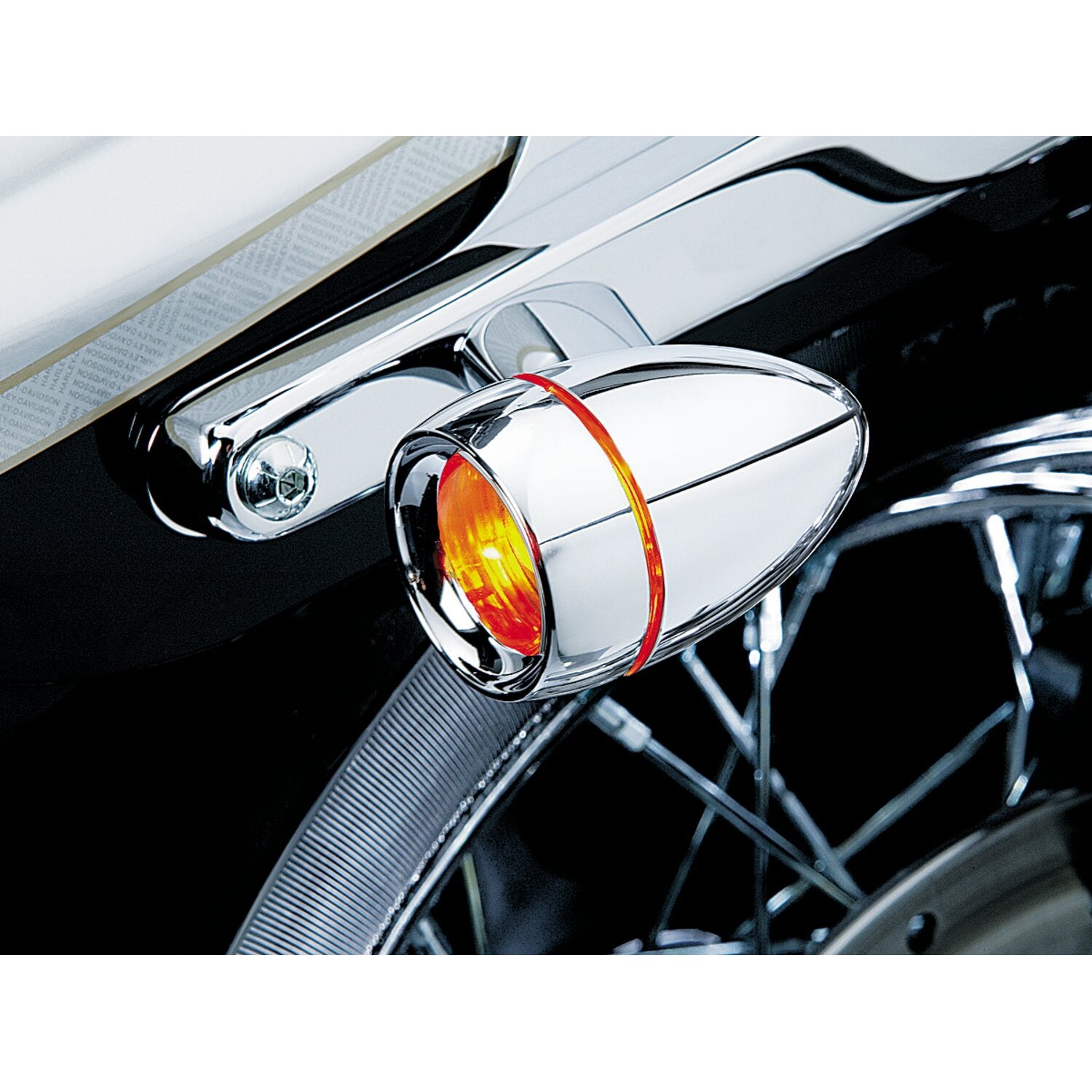 Kuryakyn turn signal recessed trim ring & lens kit - Chrome