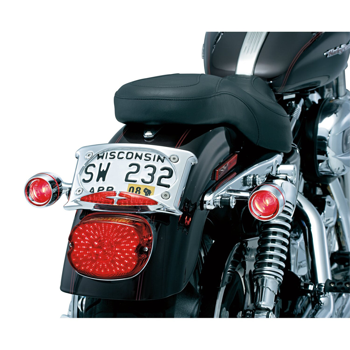Kuryakyn Turn signal recessed trim rings & lens kit - Chrome