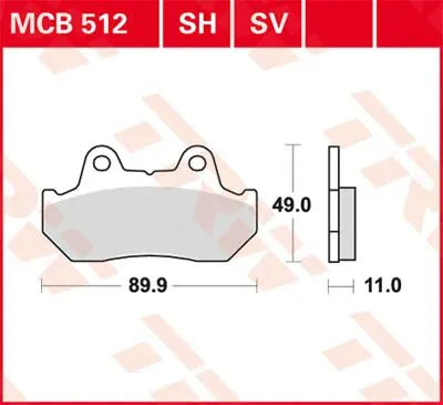 Trw Sv Series Sinter-Bremsbeläge - Vorne - Vorne & Hinten