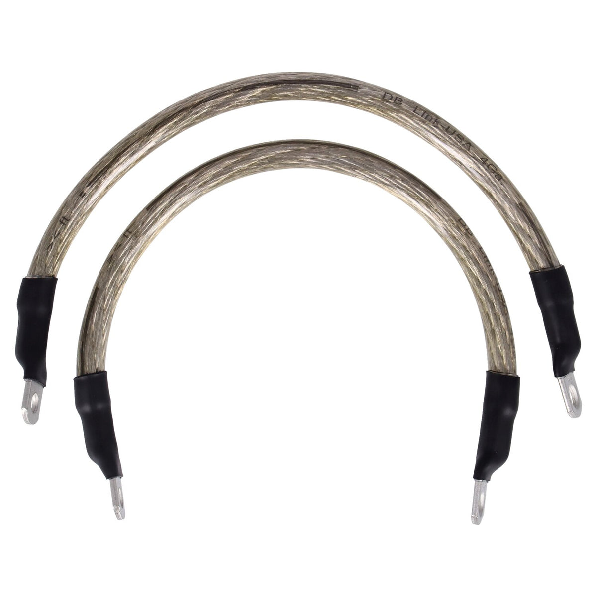 NAMZ battery cable set - Clear - 11 inch (27.5cm)