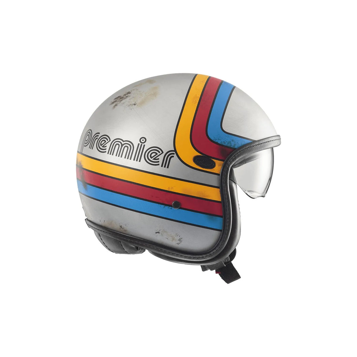 Premier Helmets Vintage Platinum Edition Open Face Helmet