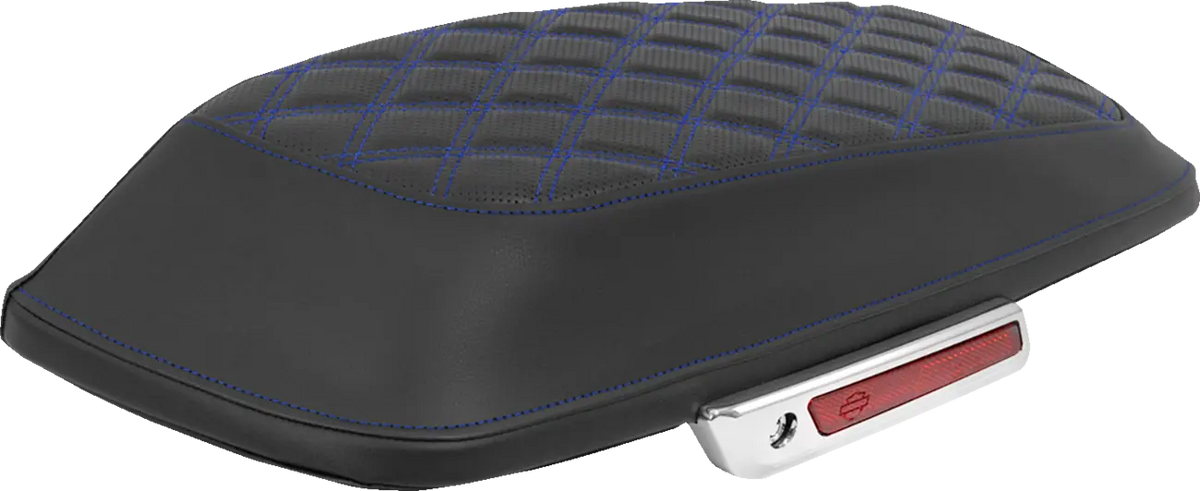 Saddlemen RoadSofa Lattice Black Blue Stitch Saddlebag Lid Covers