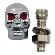 Trik Topz license plate mounts Skull chrome