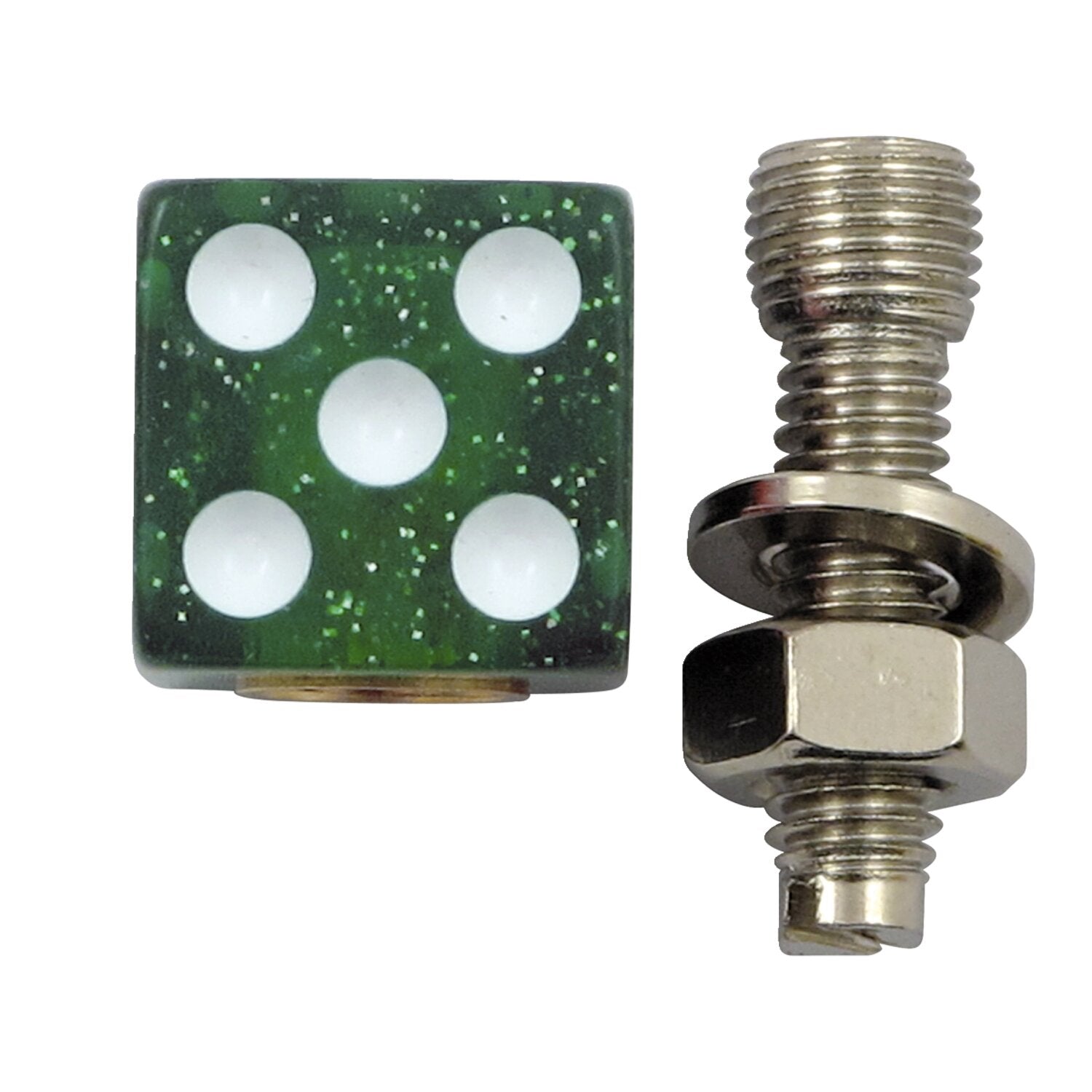 Trik Topz license plate mounts Dice green glitter
