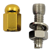 Trik Topz license plate mounts Alloy hex domed gold