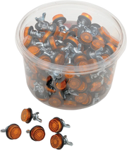 Chris Products License Plate Reflectors - Amber Plastic