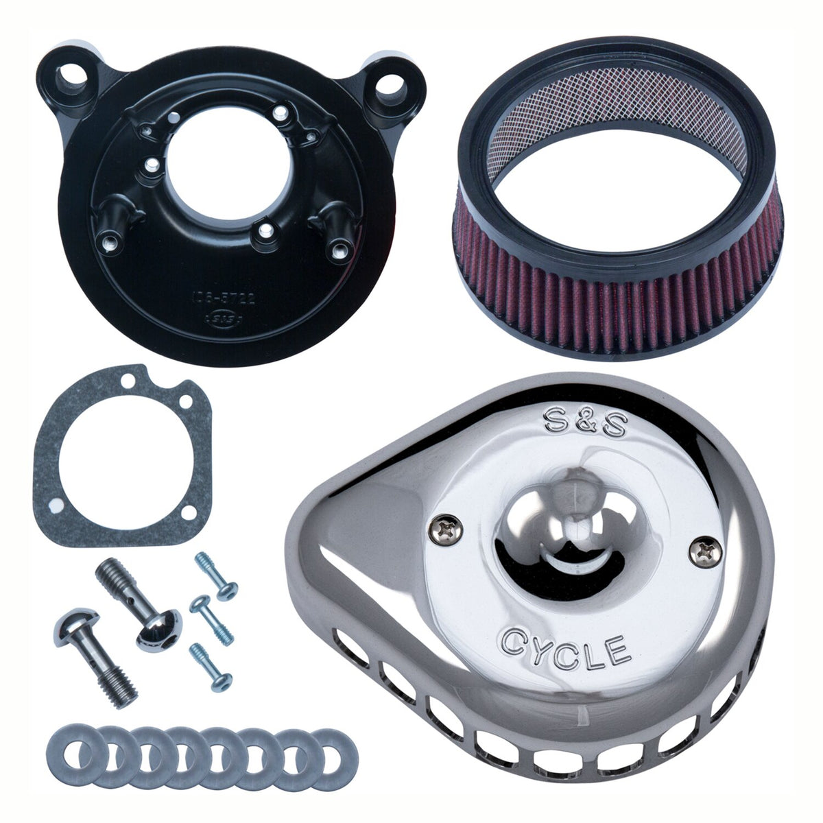 S&S Mini Teardrop Stealth air cleaner kit