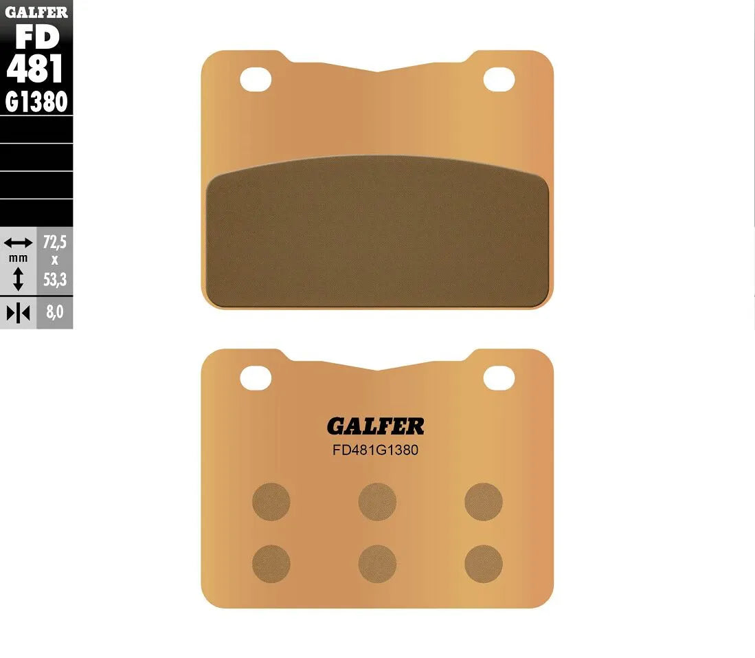 Galfer Hh Sintered Brake Pads For Motorcycle - Front