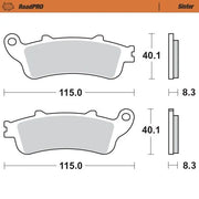 Moto-Master Roadpro Sinter Bremsbelag Hinten - Hinten