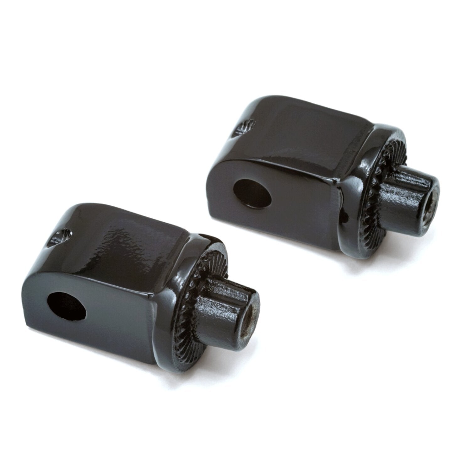 Kuryakyn Footpeg adapter splined gloss black