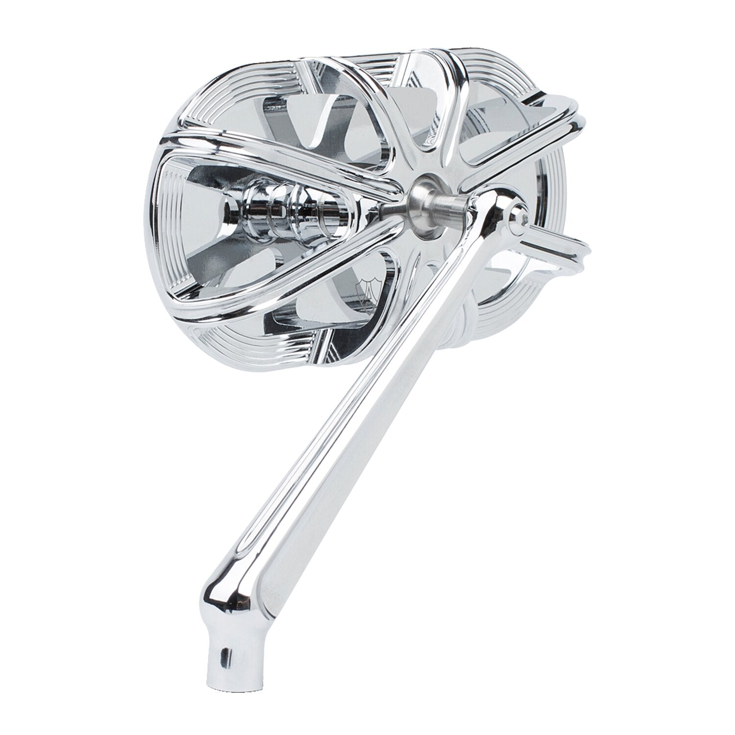 Arlen Ness 10-gauge caged mirror left hand chrome