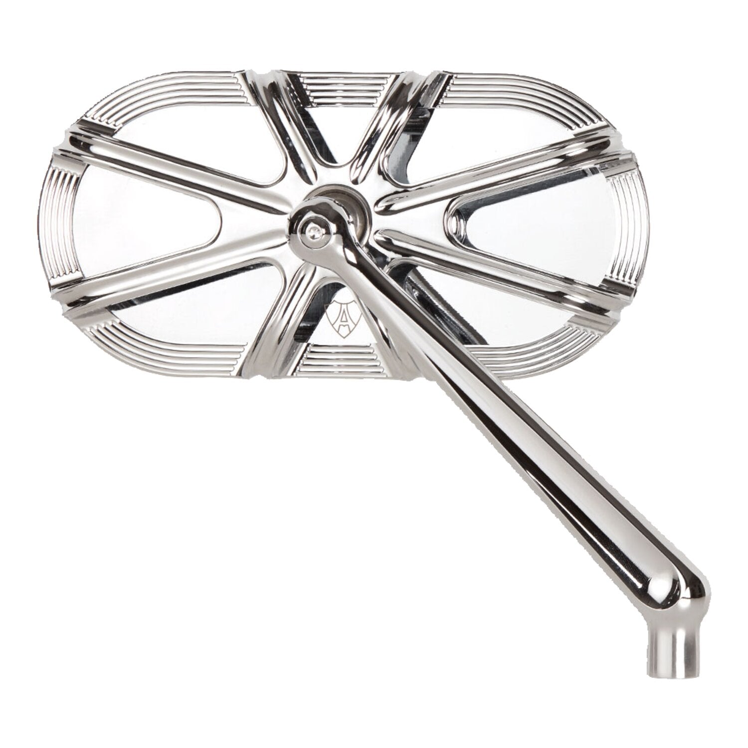 Arlen Ness 10-gauge caged mirror right hand chrome