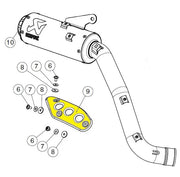 Akrapovic Hitzeschild für Aftermarket Auspuffanlagen