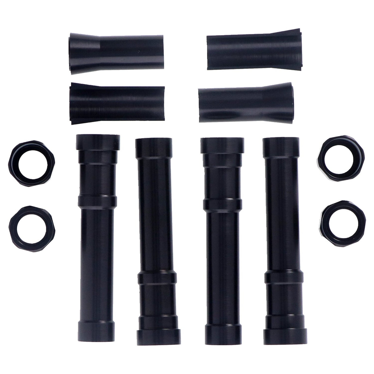 Dippert Panhead aluminum pushrod cover set - Black