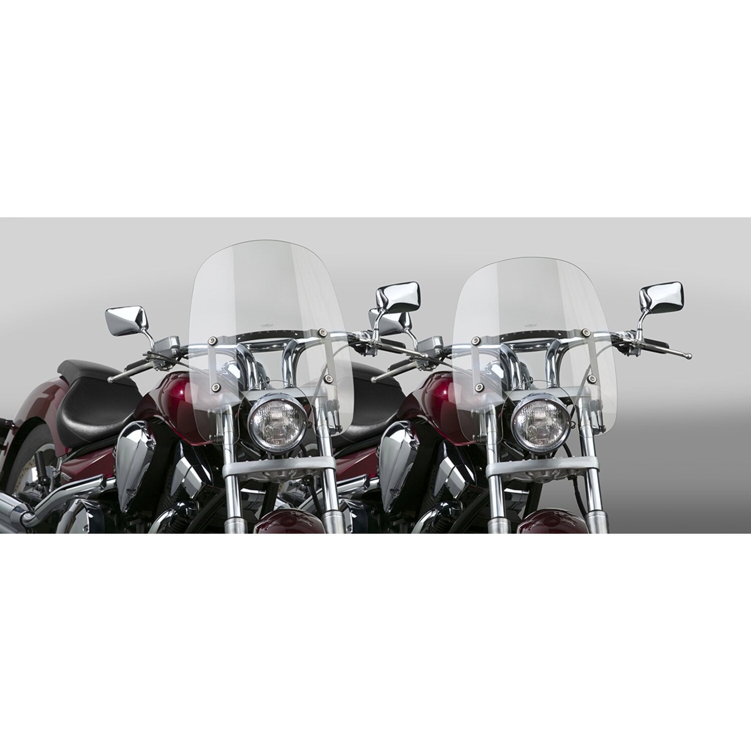 National Cycle Spartan® Quick Release Windshield - Clear 16.25''