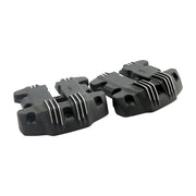 EMD 'Ribbed Style' rocker cover set - Black Cut