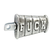 Wannabe Choppers kicker pedal 'Fuck' - Cast aluminum