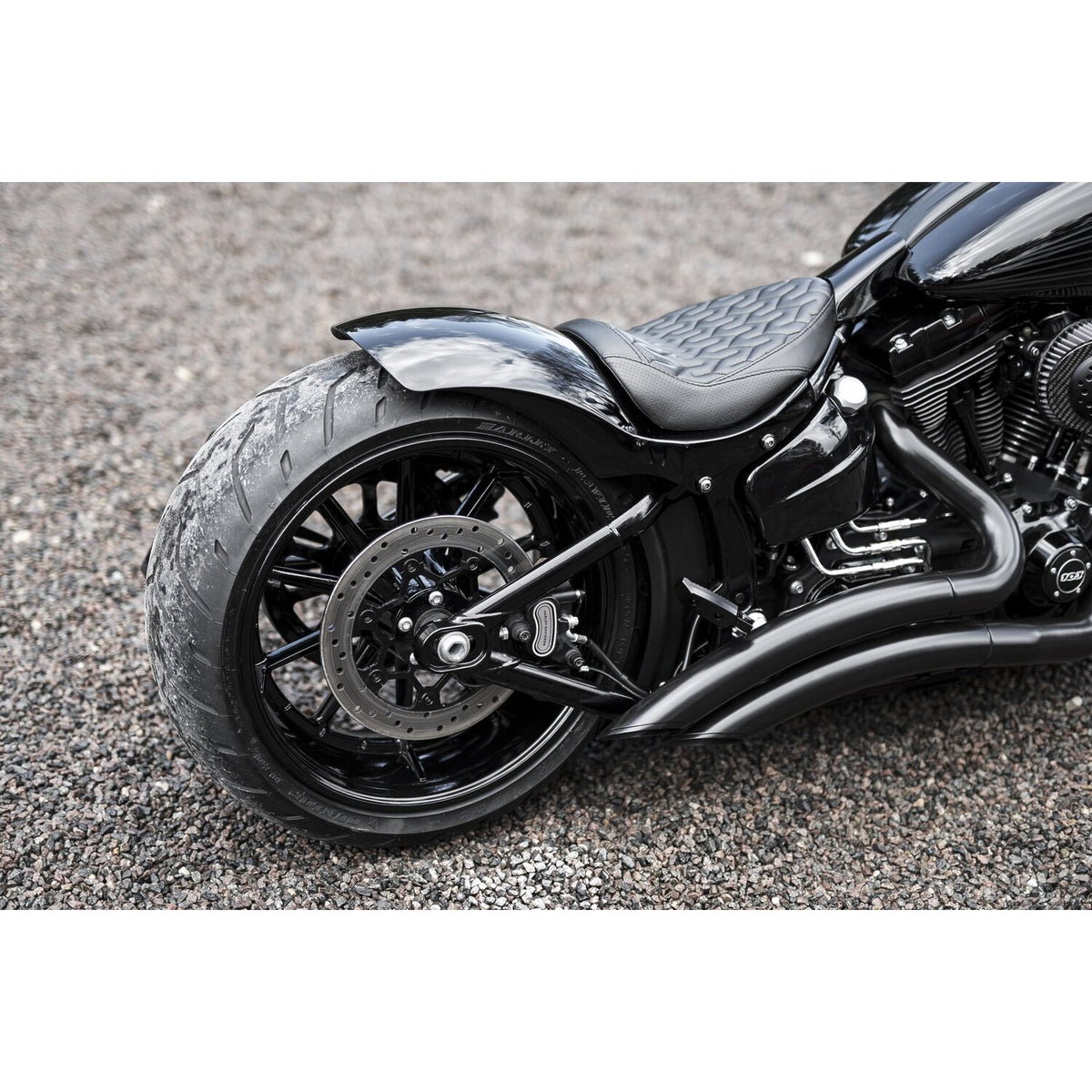 Killer Custom solo seat rear fender "Short Oval"