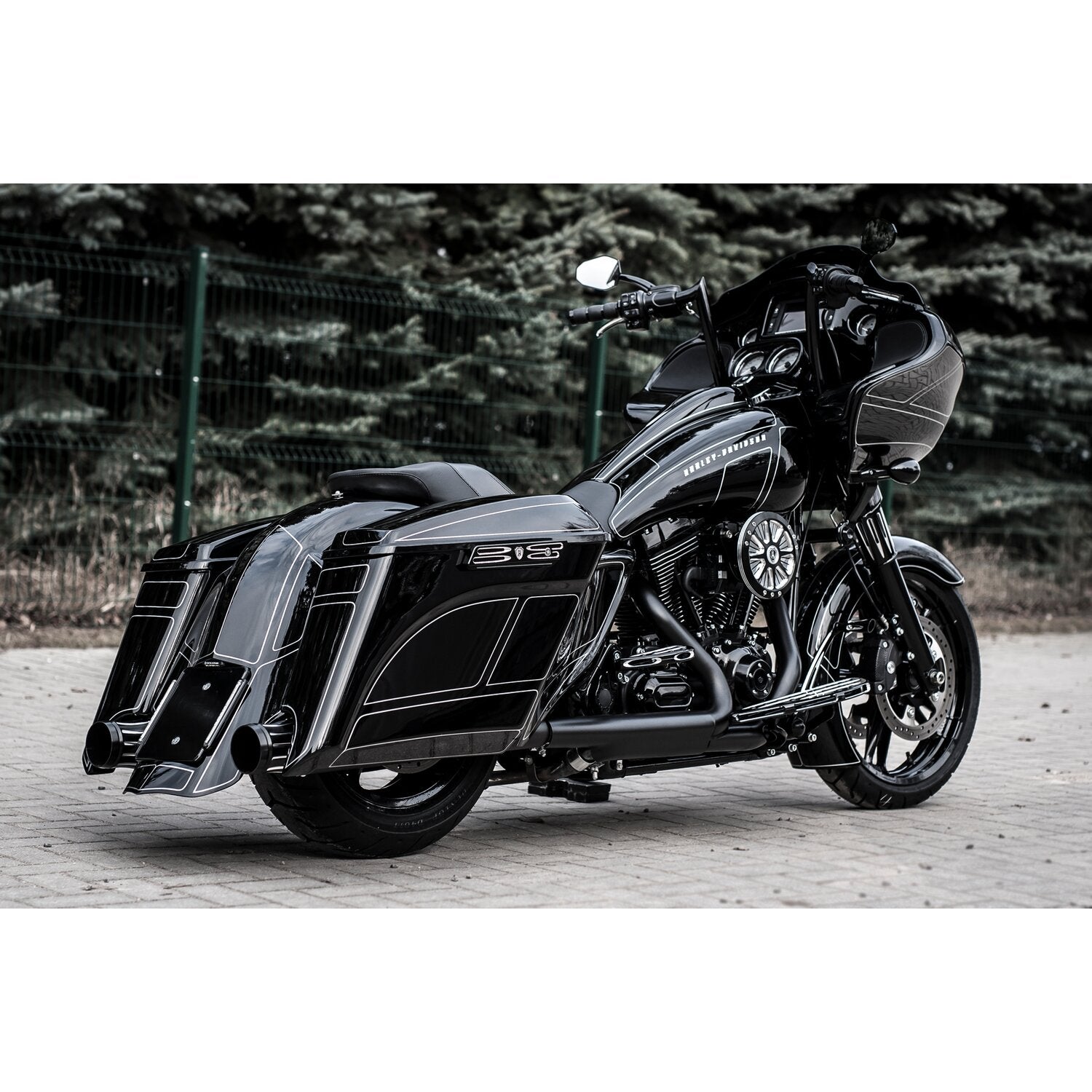 Killer Custom 5" down stretch extended saddlebags