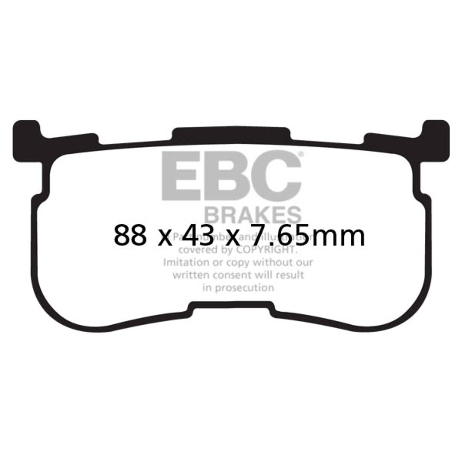 EBC brake pad set - Organic