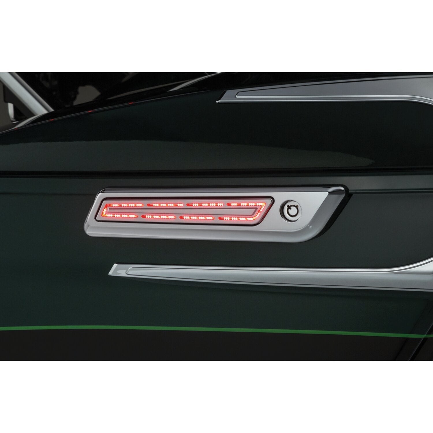 Kuryakyn LED saddlebag hinge accents - Chrome