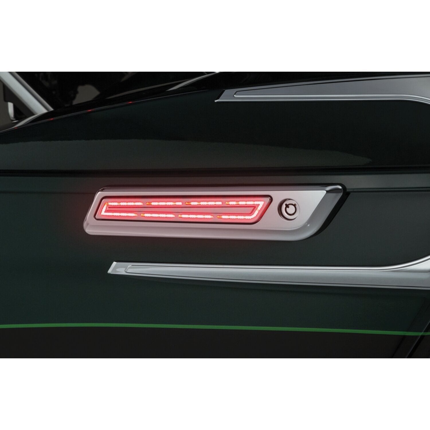 Kuryakyn LED saddlebag hinge accents - Chrome