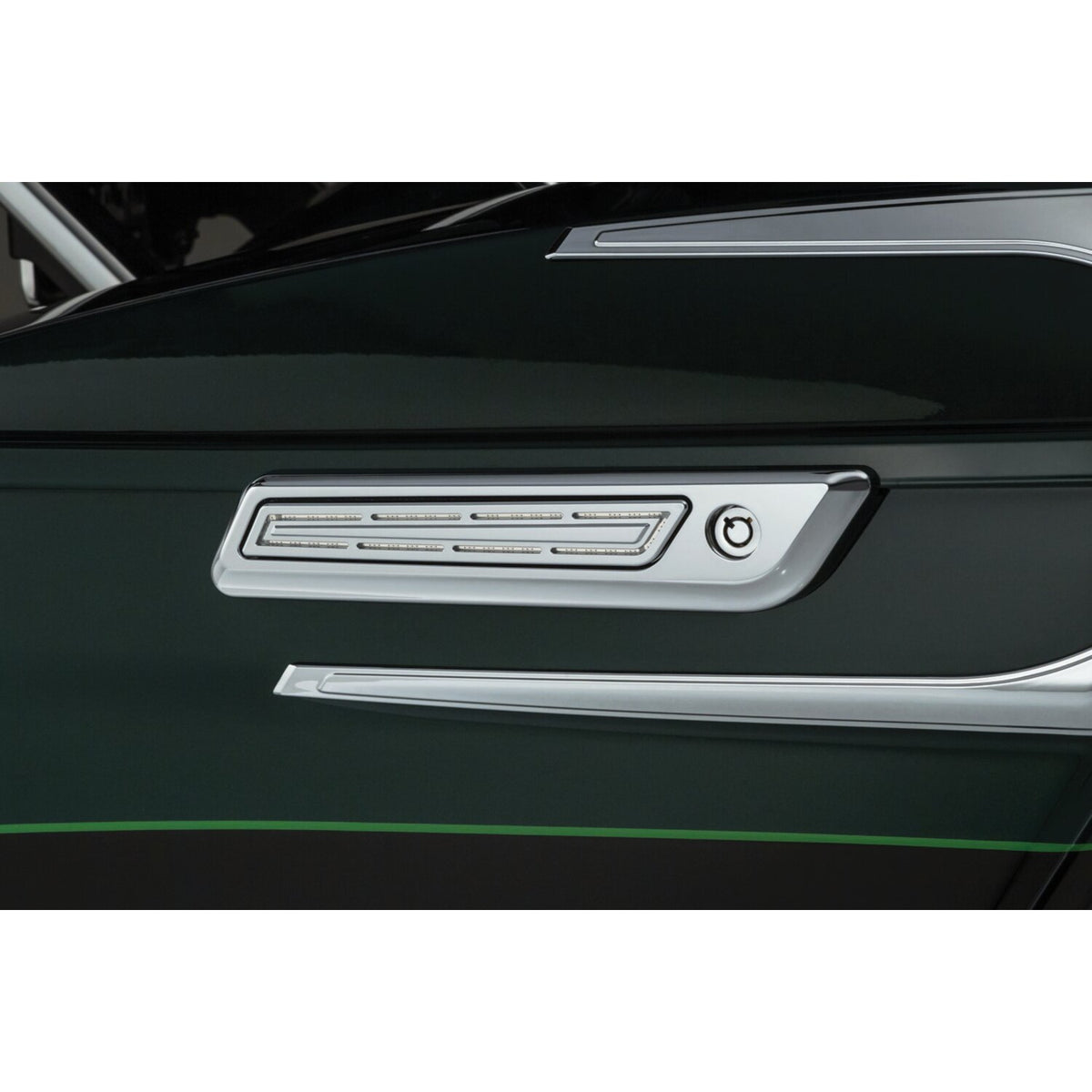 Kuryakyn LED saddlebag hinge accents - Chrome