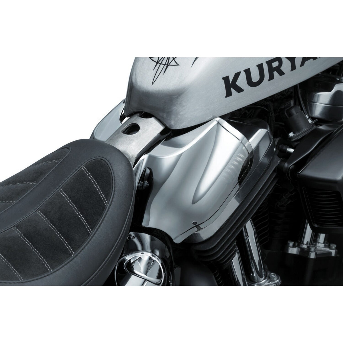 Kuryakyn Saddle shield heat deflectors - smoke