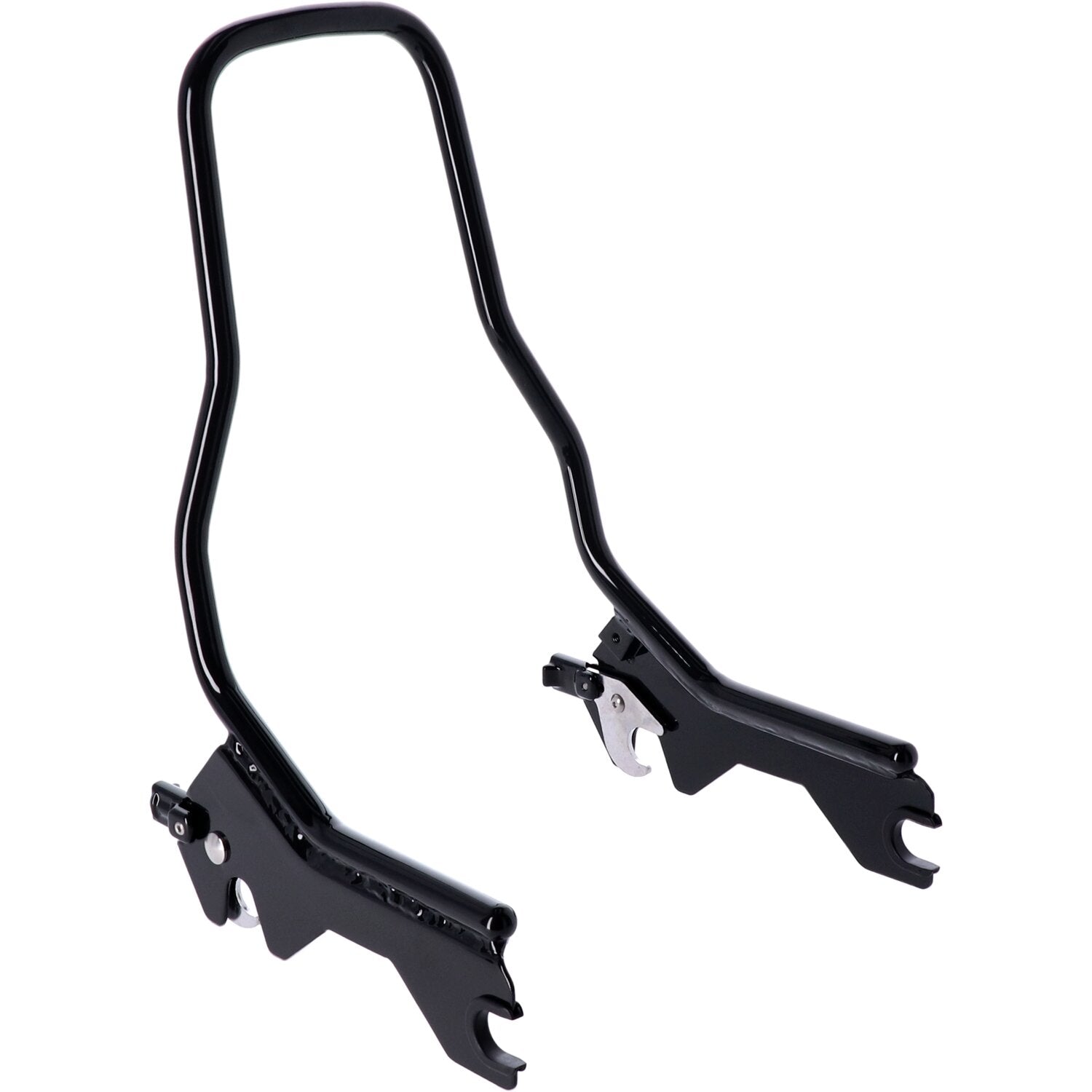 MCS Sissy bar kit 12" upright - Gloss black