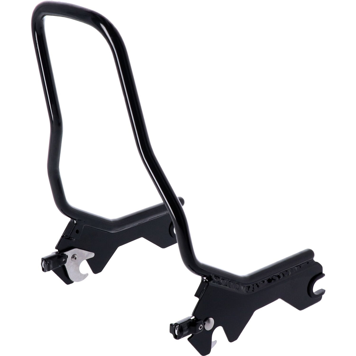 MCS Sissy bar kit 12" upright - Gloss black